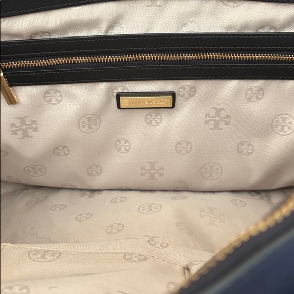 TORY BURCH Black Saffiano Leather Robinson Large Purse Tote Bag Shopper - Picture 6 of 9